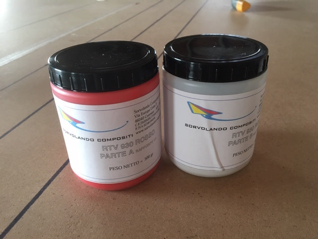Silicone RTV930 rosso conf. 1 kg.