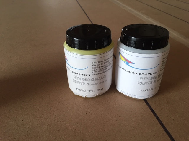 Silicone RTV960 yellow pack. 500gr.