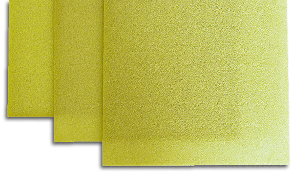PVC Foam C70.55 yellow THICKNESS 1.2 mm 1220X2650 mm.