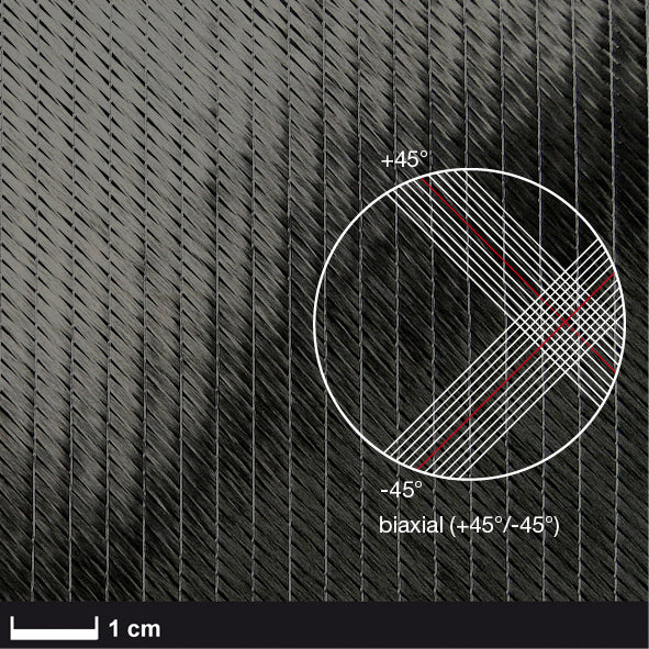Biaxial carbon fabric 45° cbx 150 gr H=1.27 mt 1 m2.
