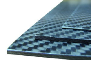 Carbon sheet 0.8 mm thick 350x150 mm.