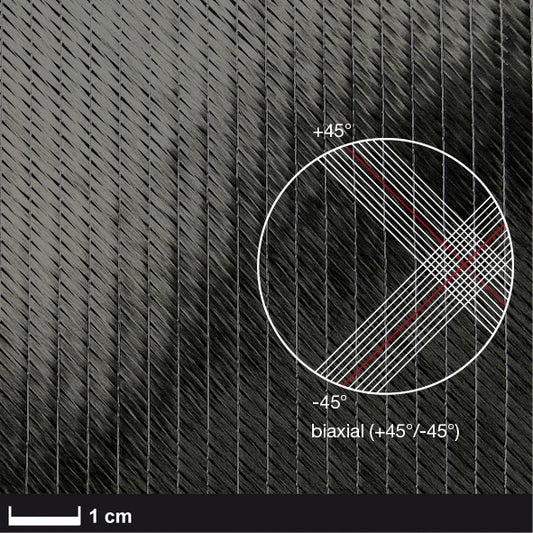 Tessuto di carbonio biassiale 45° cbx 150 gr H=1,27 mt 1 mq.